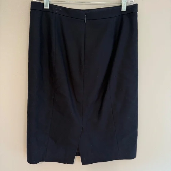J. Crew Navy No.2 Cotton Pencil Skirt, size 4 - Picture 2 of 2